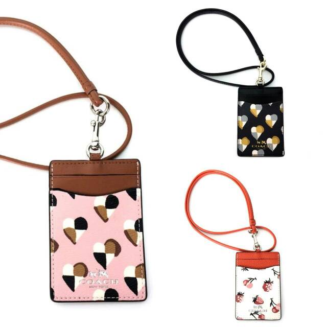

COACH ID Lanyard card case id holder gantungan card