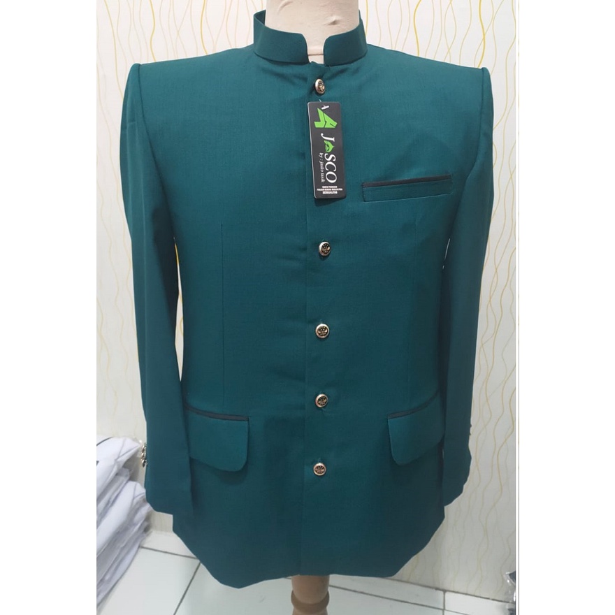 Jasko Polos Lis Saku Hijau Botol Wol Novus Jas Koko Pria By Jasco Tasik Original Fashion Muslim Pria