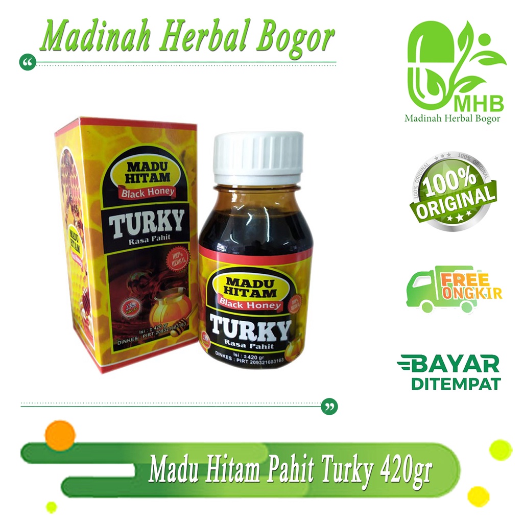 

Madu Hitam Turky Black Honey - Madu Turky - Madu Hitam Pahit Asli