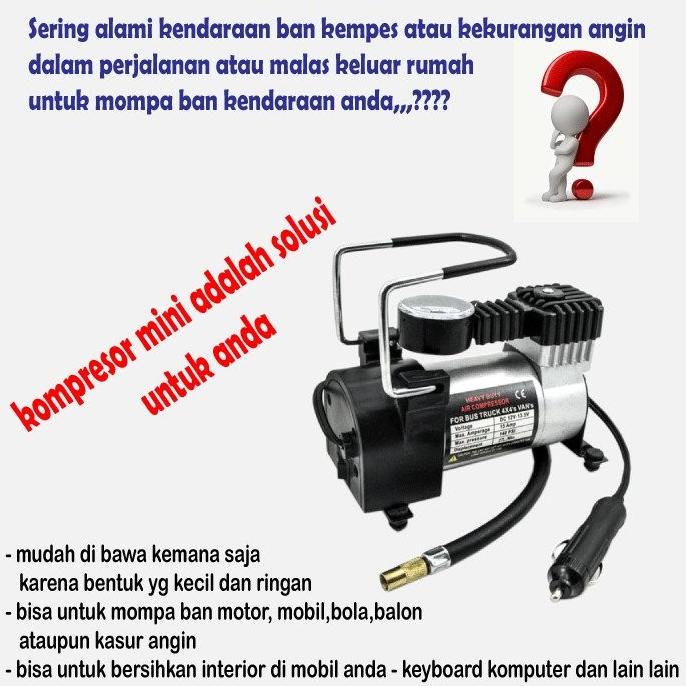 kompresor mini pompa ban angin Mini listrik pompa portable elektrik