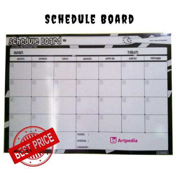 

Free Ongkir schedule board Murah