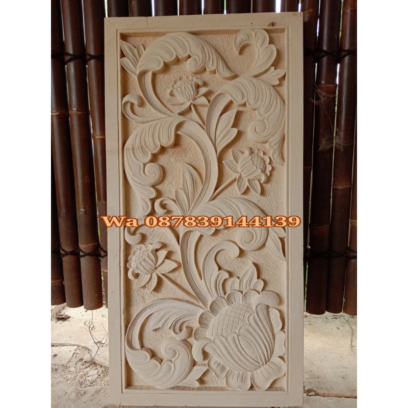 ukiran batu alam hiasan dinding