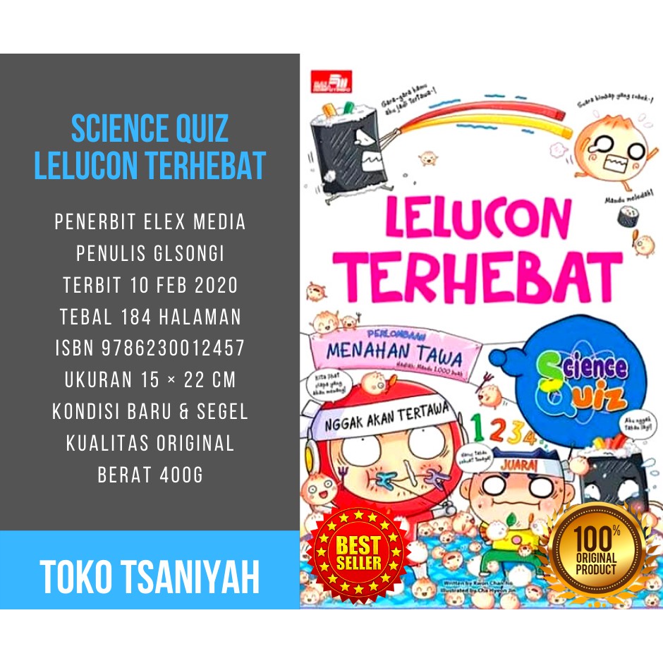 Buku Komedi Science Quiz Lelucon Buku Hobi Humor Entertainment Buku Hiburan Buku Hobby Edy Lucu