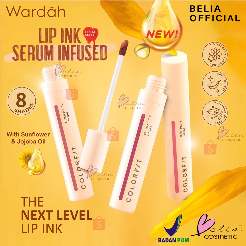 ❤ BELIA ❤ WARDAH COLORFIT Fresh Matte Lip Ink | Lip Cream (✔BPOM)