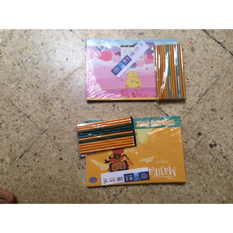 

bkgambar a4 sidu 5 pcs plus pensil berkwalitas 1 lsn corak pensil berubah2 tergantung stok harga per set