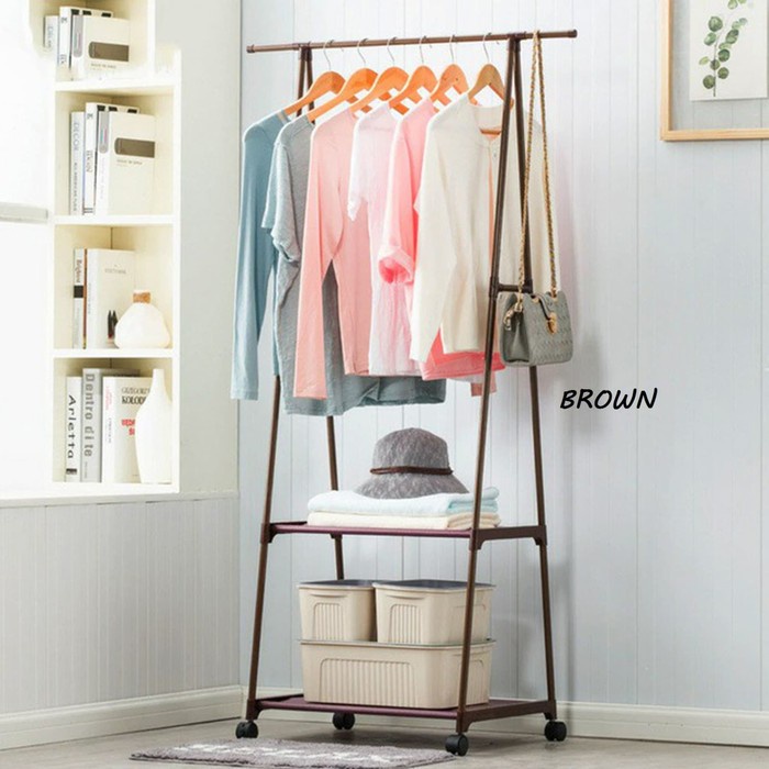 Gantungan Baju Segitiga Rak Triangle Stand Hanger