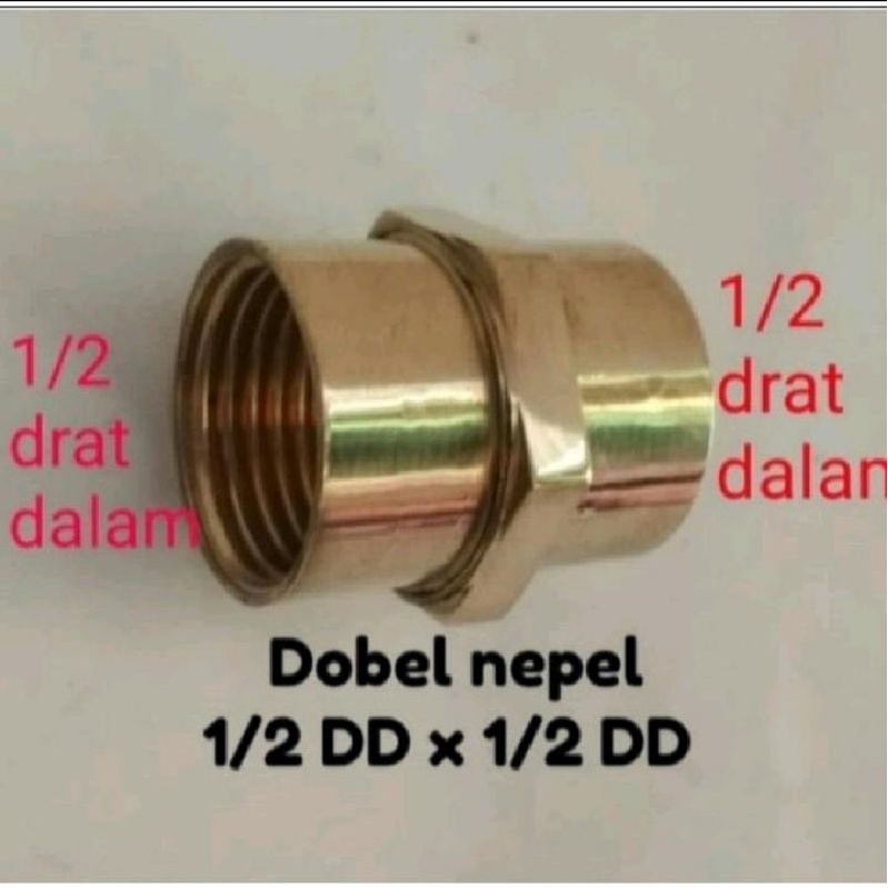 dobel nepel sok drat dalam 1/2 x 1/2 drat dalam