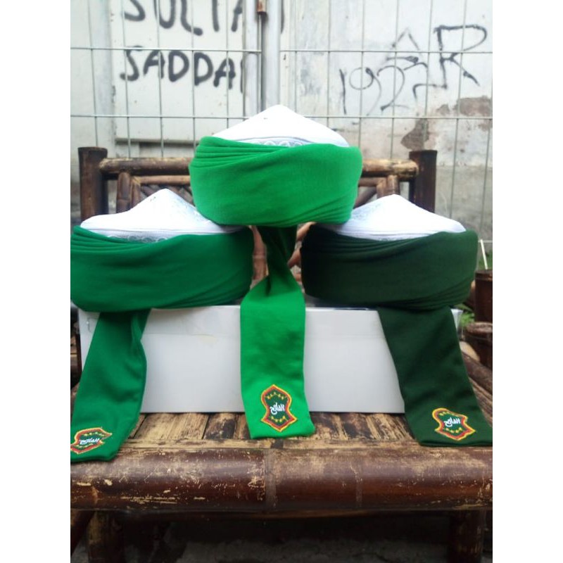 Peci Imamah PERMANEN - Imamah 6 lipatan panjang 4meter