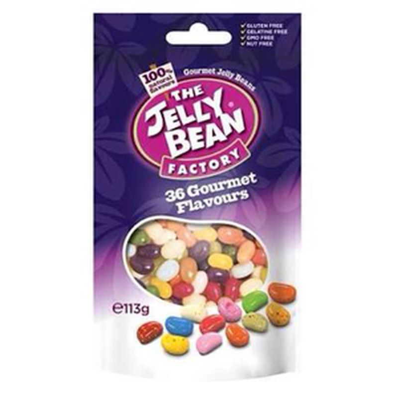 The Jelly Bean factory 36 gourmet flavours 113 gr / pouch bag (permen jelly) import