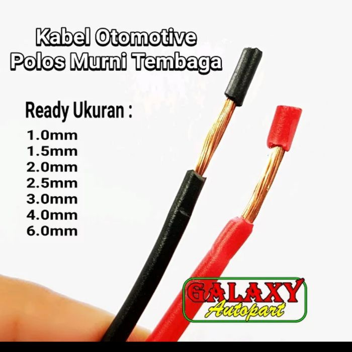 Kabel Otomotive Murni Tembaga 6mm Polos - Kuning