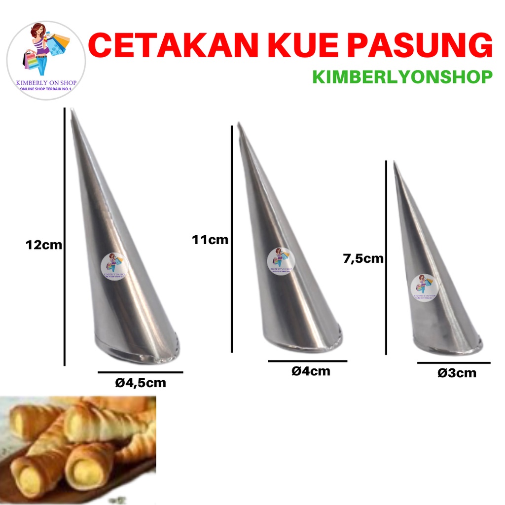 Cetakan Kue Pasung Kue Rum Horn Kue Cuncum Serbaguna