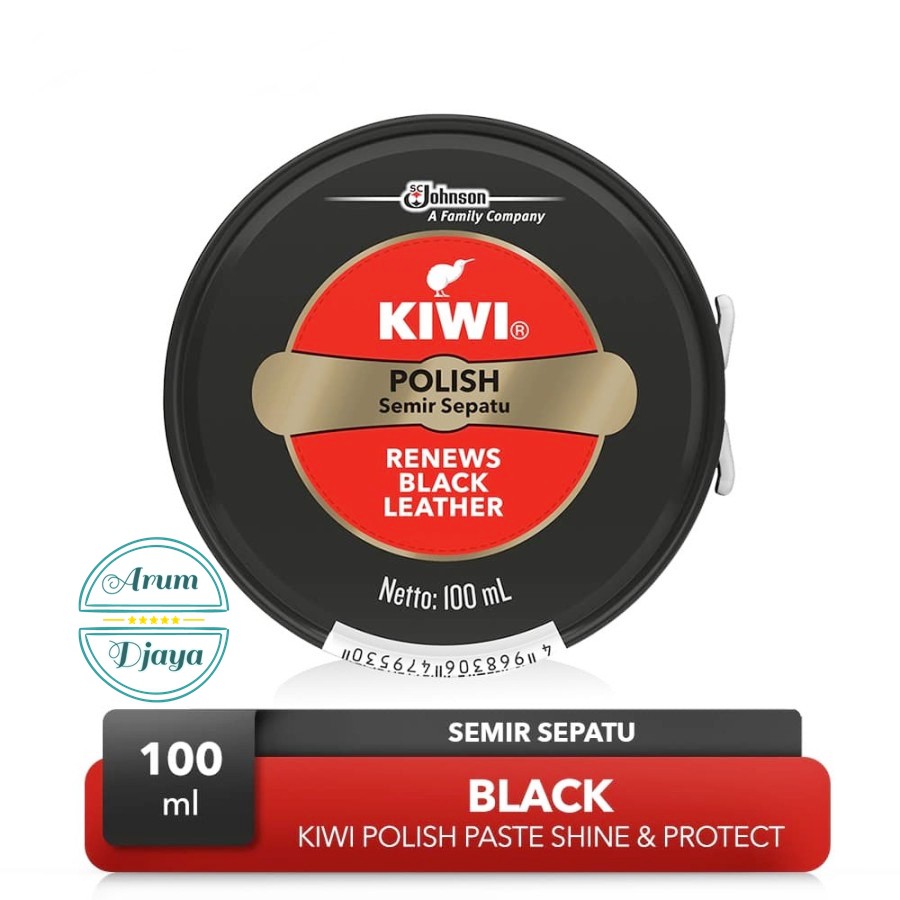 Kiwi Semir Sepatu Hitam 100mL Kiwi Paste SP Shoe Polish Semir Sepatu Black