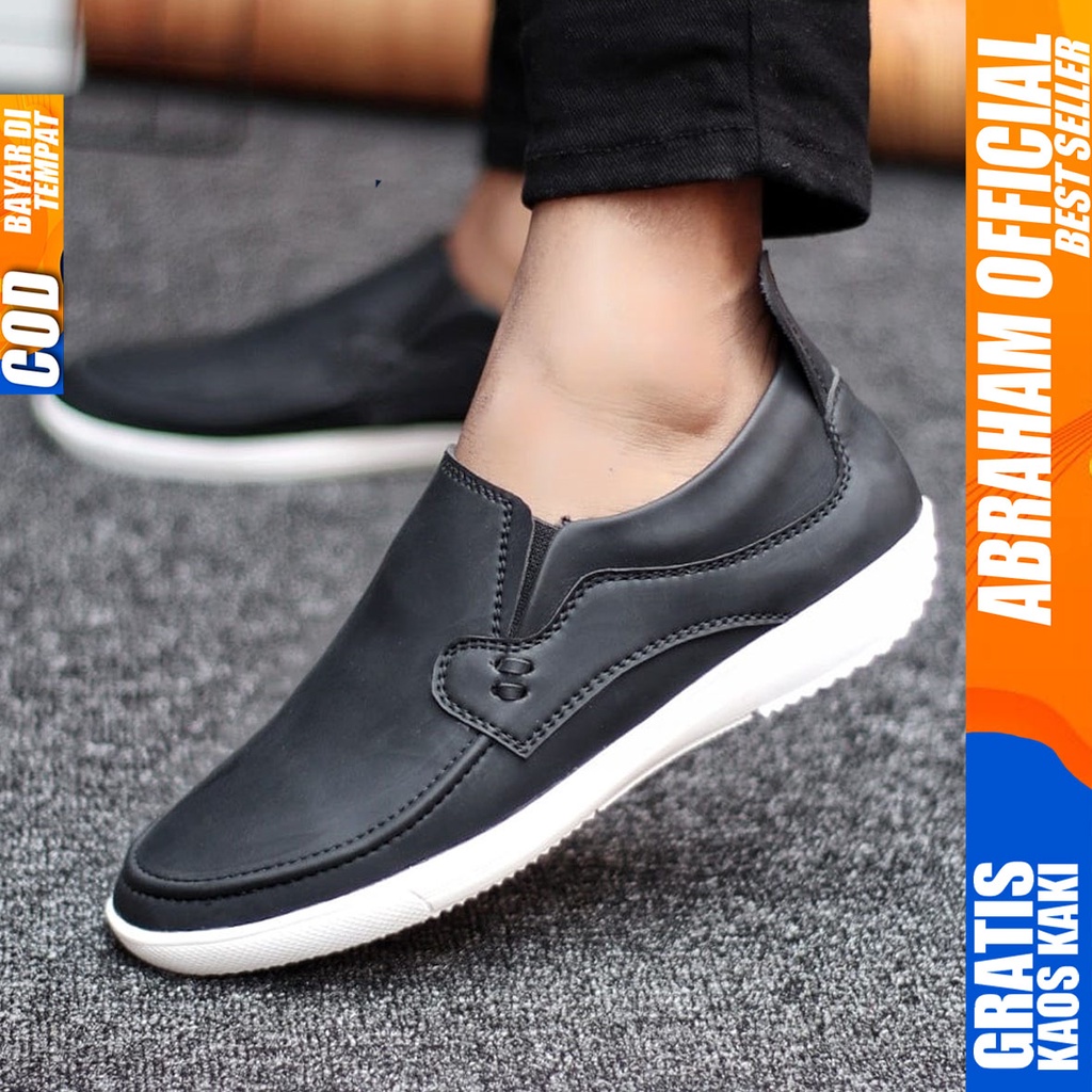 Abraham Drosan - Sepatu Slip On Pria Casual