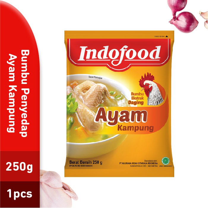 

Indofood Bumbu Penyedap Ayam Kampung 250 gr