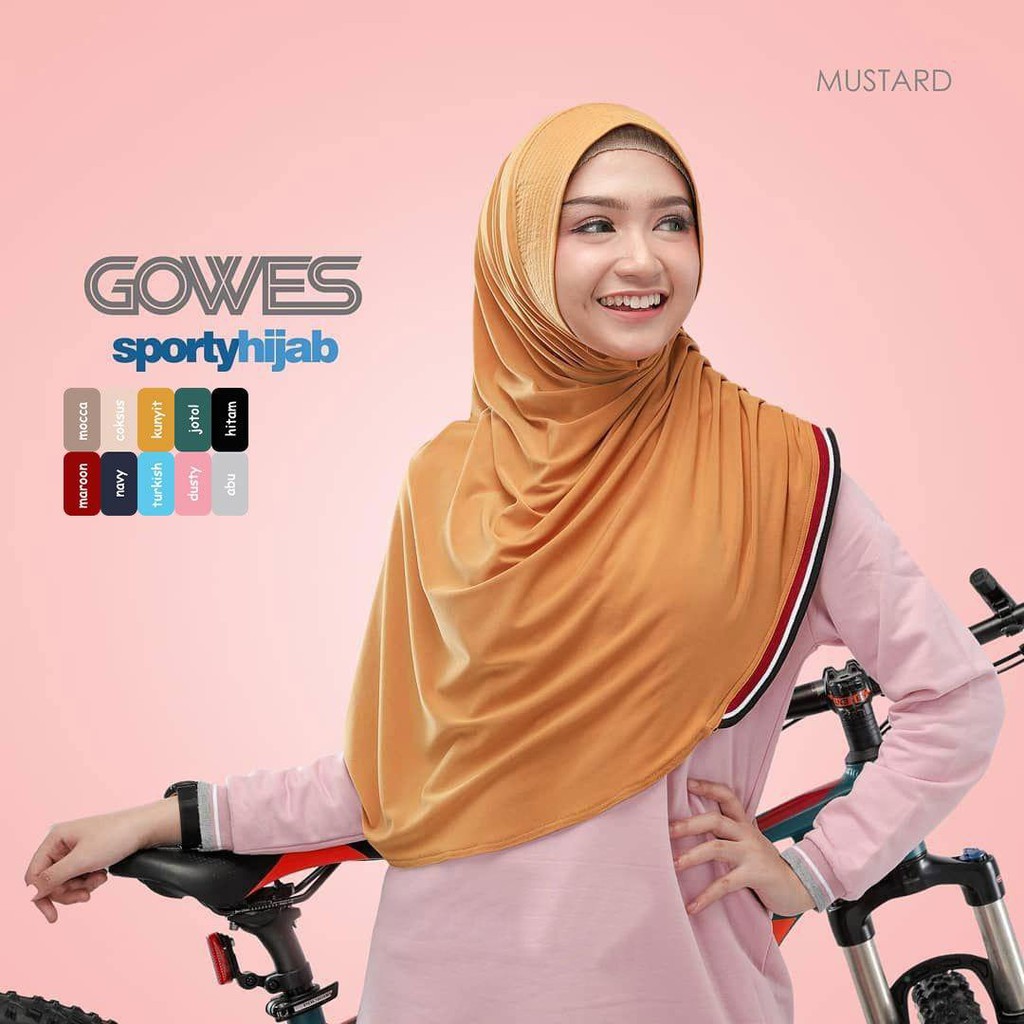 GOWES HIJAB SPORTY HIJAB INSTAN SYARI / HIJAB SPORTY CANTIK / HIJAB INSTAN SIMPLE