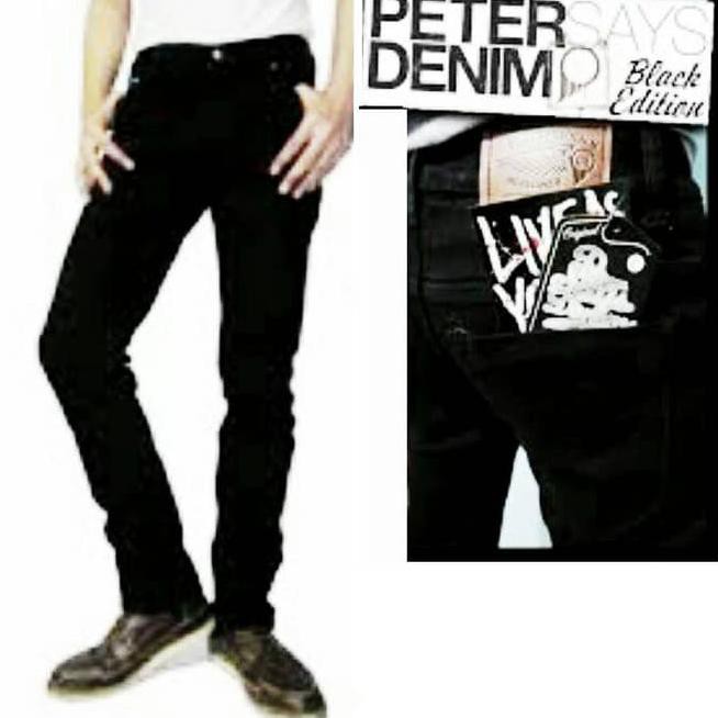 Kz55 Celana Jeans Pria Peter Says Denim Slim Fit Bpqk