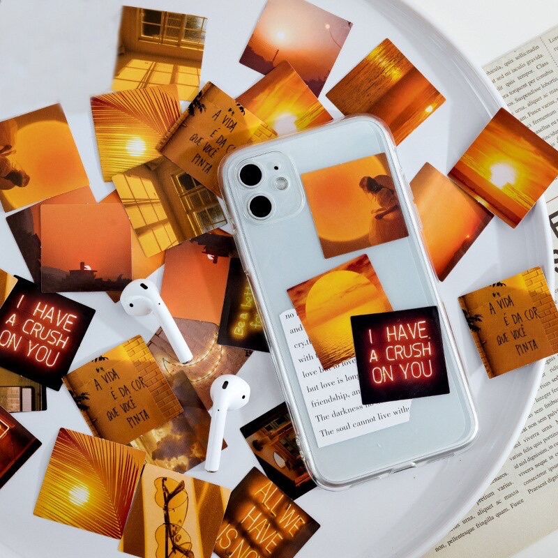 

46 Pcs Sticker Pack Sunset Hour Aesthetic Twilight Journal Scrapbook