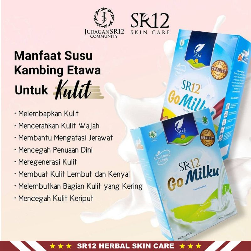 Produk Terlaris !!! Go Milku SR12 Susu Kambing Etawa Bubuk 200gram | Go Milku Susu SR12 Etawa Halal Terbaik | Susu Kambing Gomilku | Susu Etawa Susu Herbal