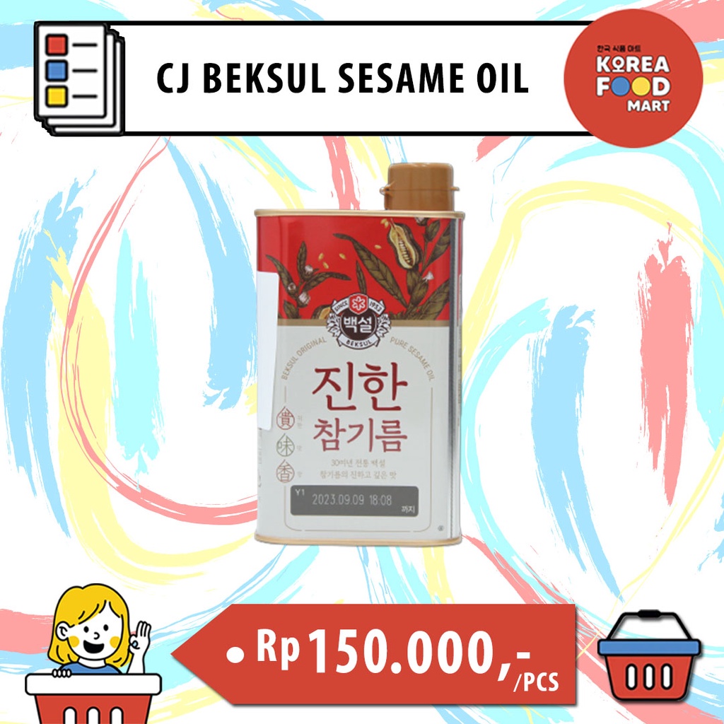 CJ BEKSUL SESAME OIL 500 ML / MINYAK WIJEN KOREA