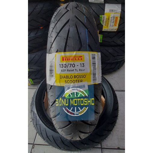 Ban pirelli diablo rosso scooter uk 130/70-13 ban Nmax belakang