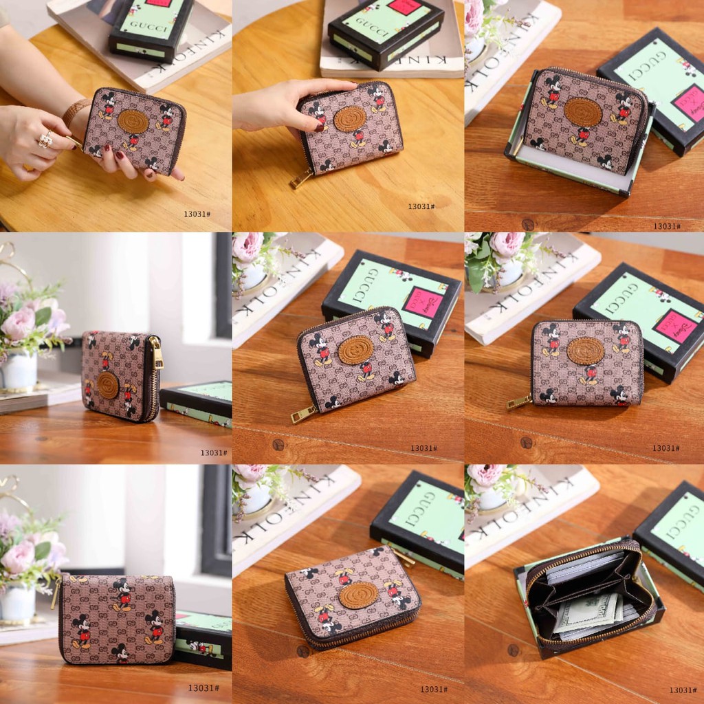 Disney GG Card Case Wallet Mickey Mouse's Playful Image Defines VAL BATAM DOMPET IMPORT