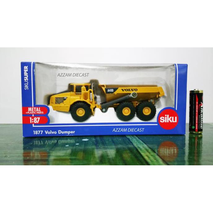 DIECAST MINIATUR ALAT BERAT ARTICULATED D. TRUCK VOLVO A40D SIKU 1:87