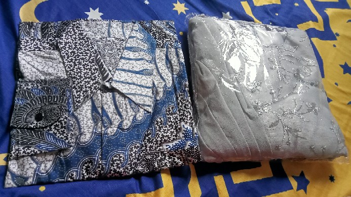 [real Pic] Batik Couple Yulia Kebaya Batik Modern Batik Couple Sarimbit Brokat Brukat - Bs142