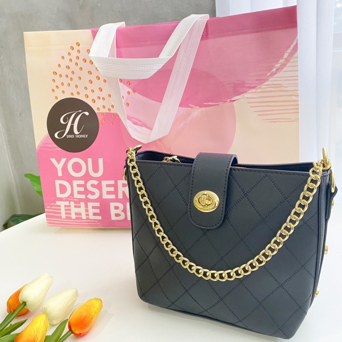 Promo 11.11 Jh Stella Bag + Goodie Bag Jims Honey Original Jimshoney - Black Cuci Gudang