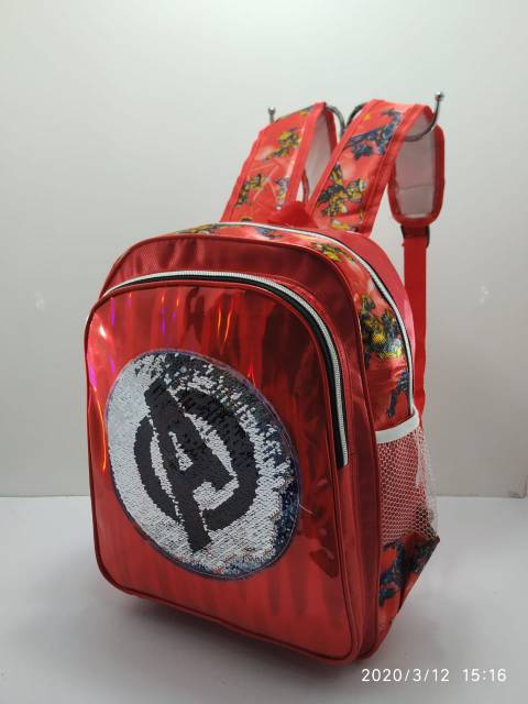 Tas RANSEL Sekolah Usap berubah Gambar