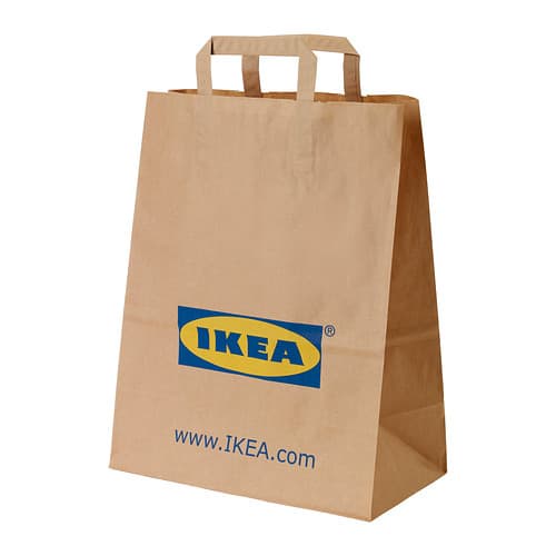 

Paper bag tas kertas 48x18x44cm warna alami souvenir GO GREEN