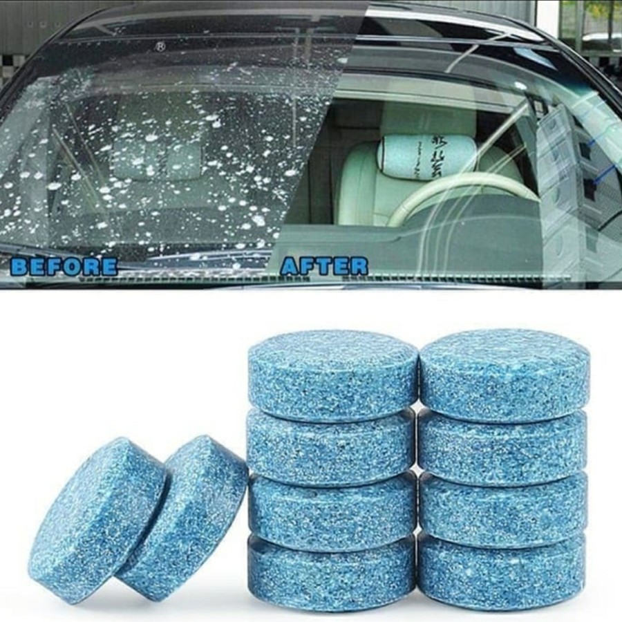 10 PCS Car Wiper Magic Cleaner Tablet / Pembersih Kaca Mobil