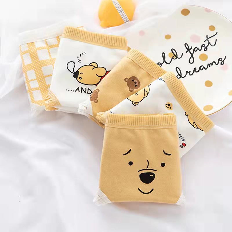 Celana Dalam Wanita Kawaii Yellow - CD Imut Fashion Undies Celana Dalam Wanita Polos High Quality