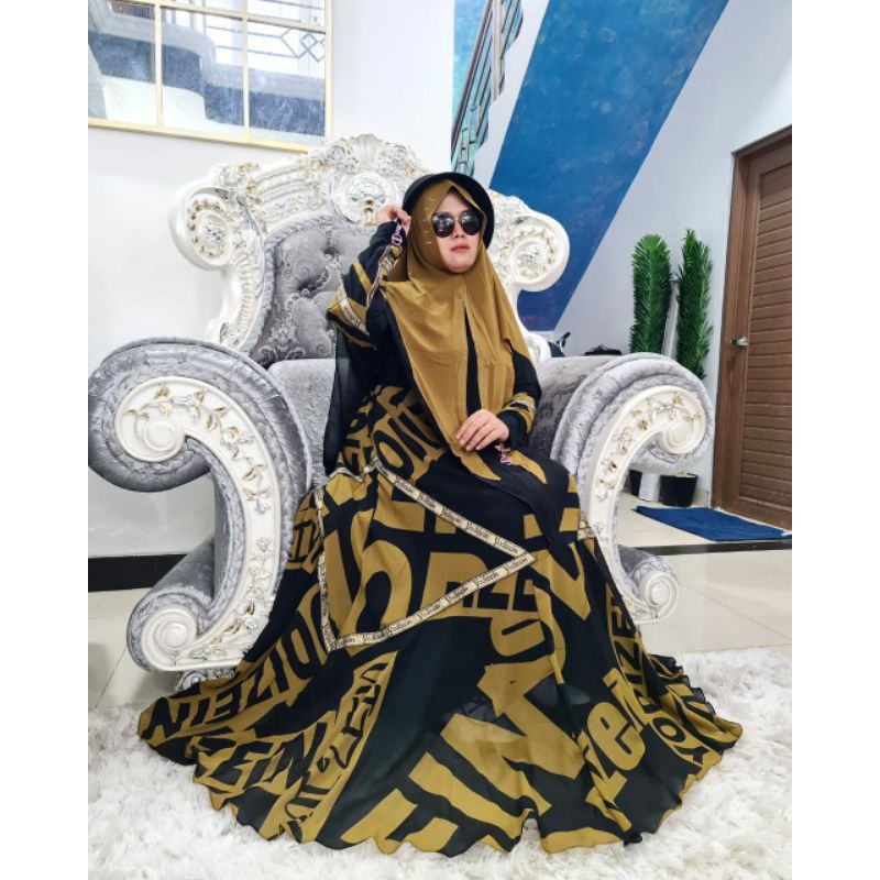 ready gamis hirka dress syar'i ORI original yodizein premium syari