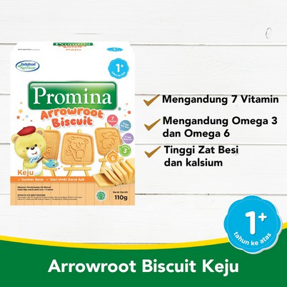 SNAC25 BISKUIT BAYI PROMINA ARROWROOT BISCUIT CEMILAN ANAK 110 GR