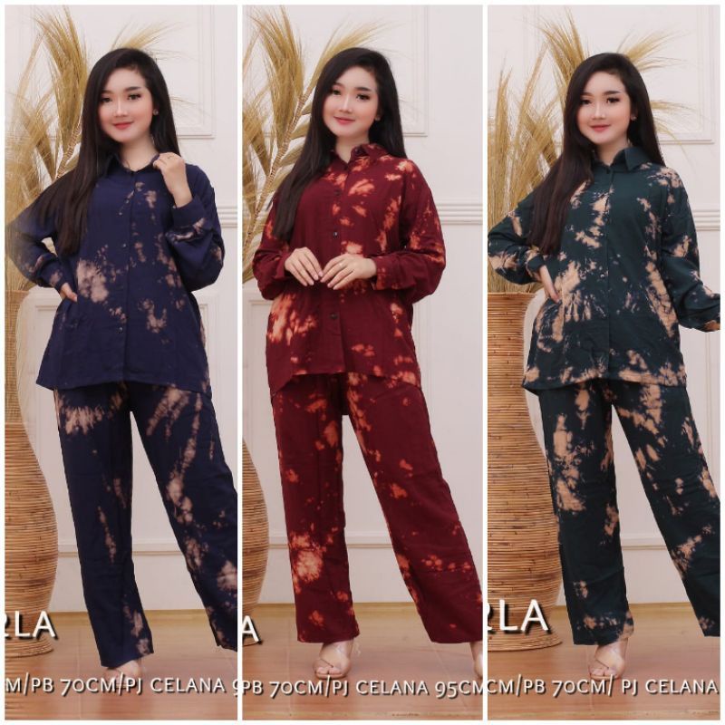 JUMBO ONE SET / ONE SET RAYON / ONE SET PAJAMAS / STELAN WANITA