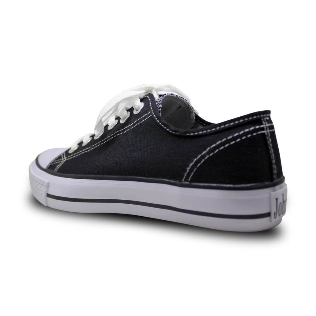 Sepatu Johnson - Basic -  Low Cut - Black White