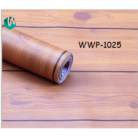 Wallpaper Sticker WWP-1025 KAYU COKLAT GARIS Uk: 45 CM X 9 METER