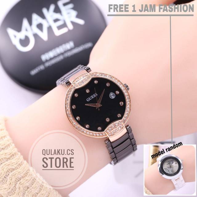 [1963] JAM TANGAN WANITA CANTIK  DENGAN WARNA YG MENARIK FREE SATU JAM TANGAN RANDOM