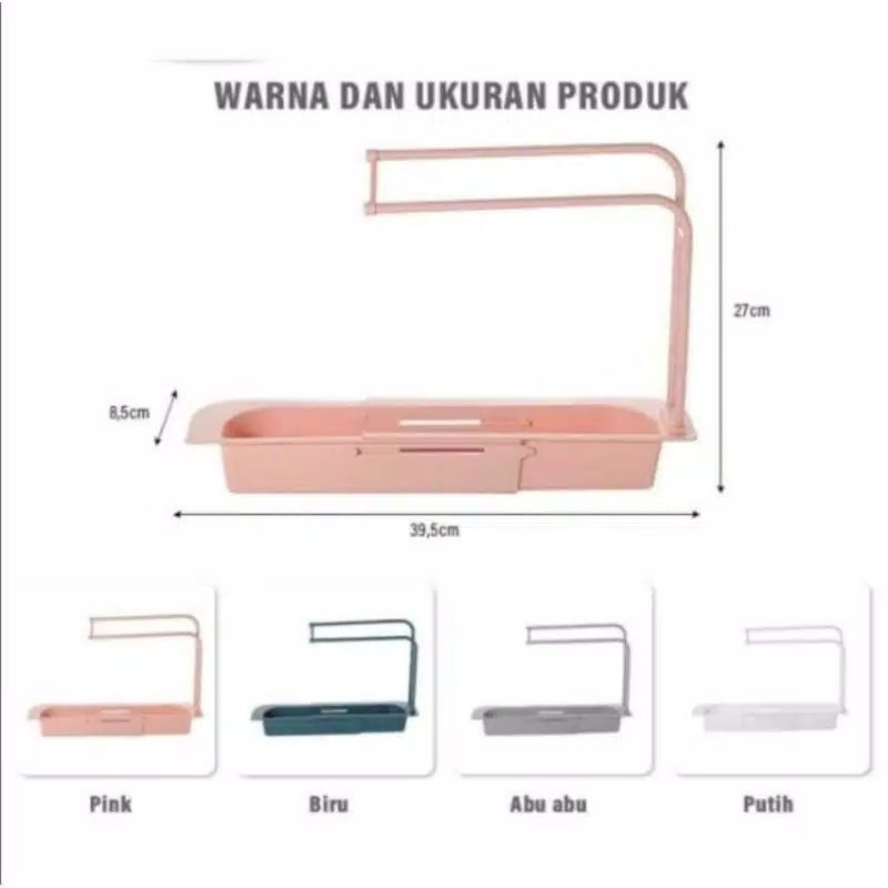 SINK rak spon wastafel + gantungan lap