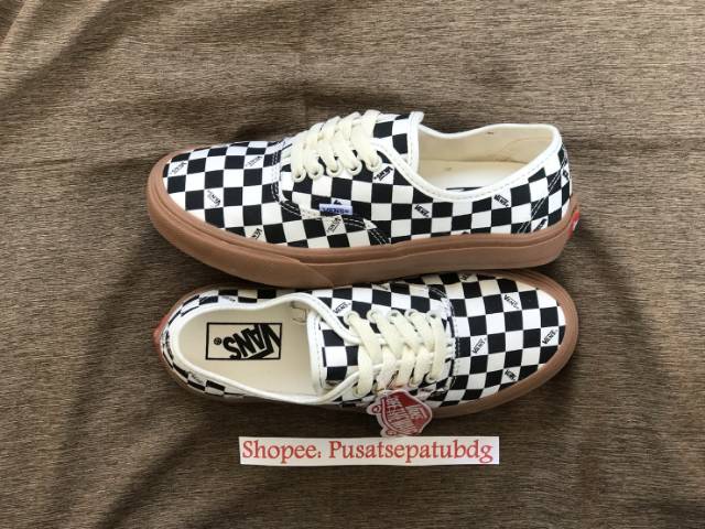 OBRAL VANS PREMIUM AUTHENTIC CHECKERBOARD LIGHT GUM WAFFLE DT MADE IN CHINA