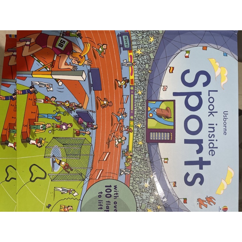 USBORNE buku anak LIFT THE FLAP SIZE BESAR BEST SELLER seasons weather abc germs demolition kontruksi body works grammar usborne pop up-Look inside sports