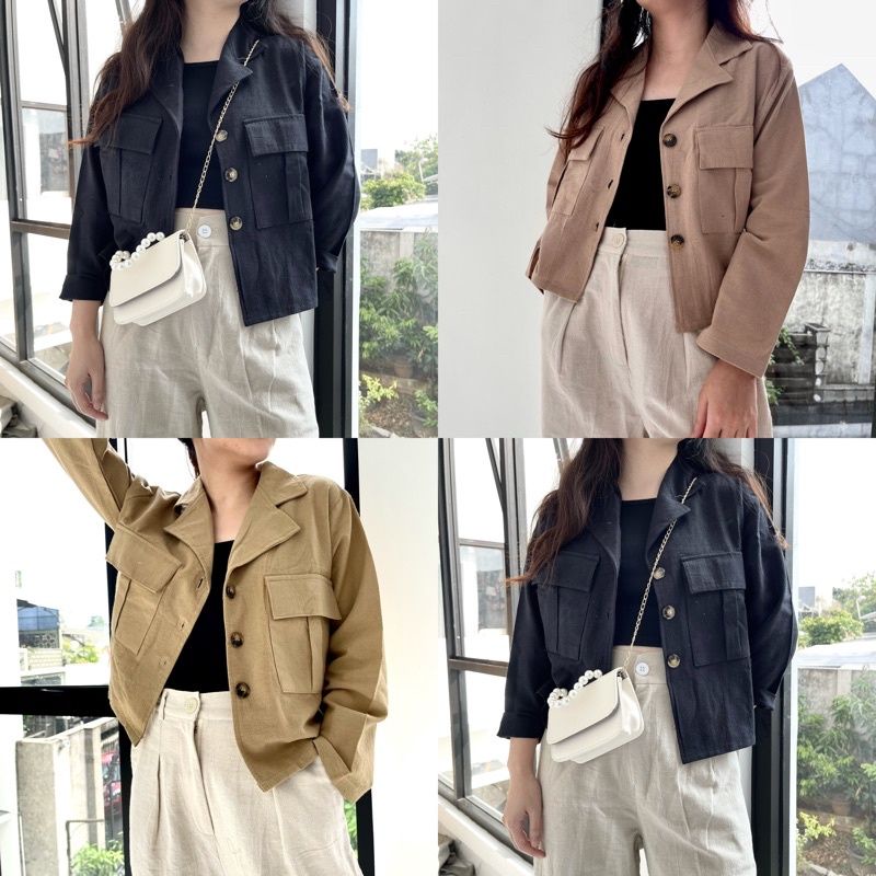 outer BRIANA/cardi korean/BRIANA SHIRT
