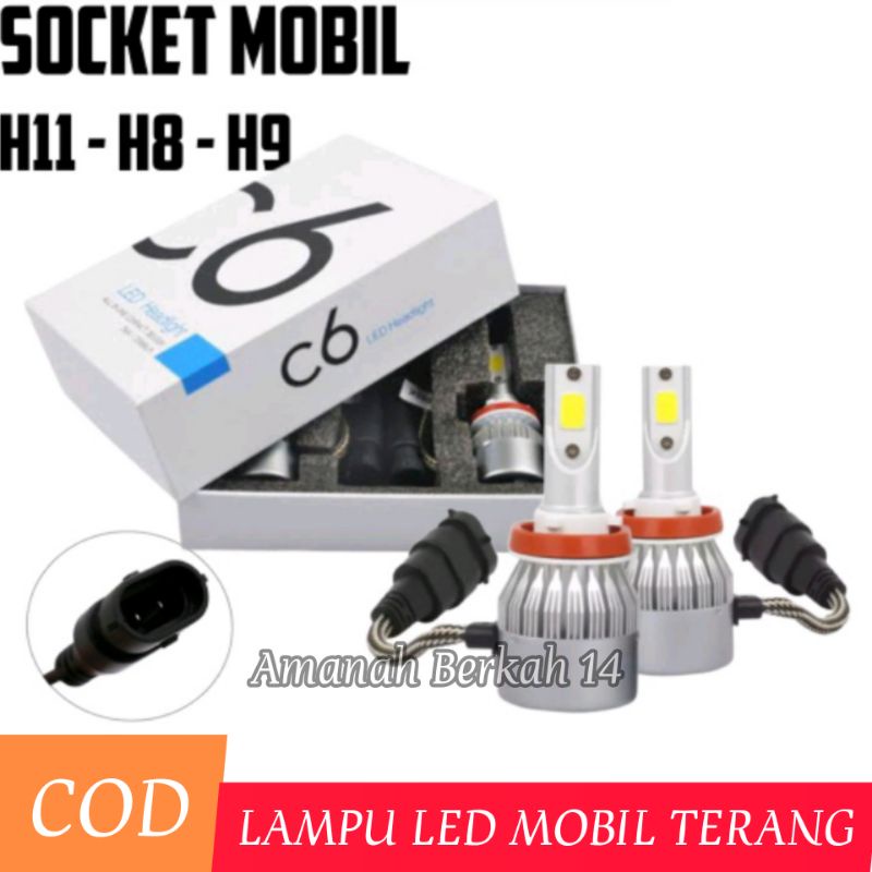 Lampu Led C6 H11 36Watt Putih ada kipas pendingin, Lampu foglamp mobil, foglamp avanza xenia, lampu 