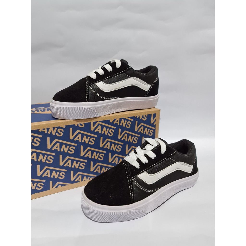 (BONUS KAOS KAKI) SEPATU VANS OLD SKOOL ANAK MODEL TALI/ SEPATU VANS BALITA / VANS ANAK SIZE 26-30