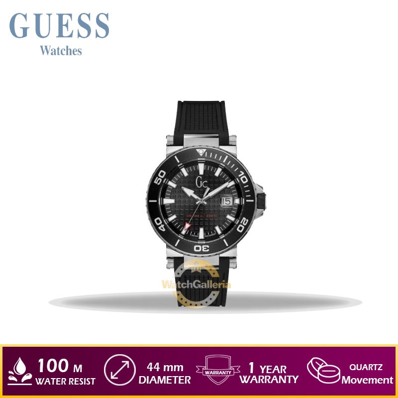 Jam Tangan Pria GUESS GC Y36002G2 Rubber Original