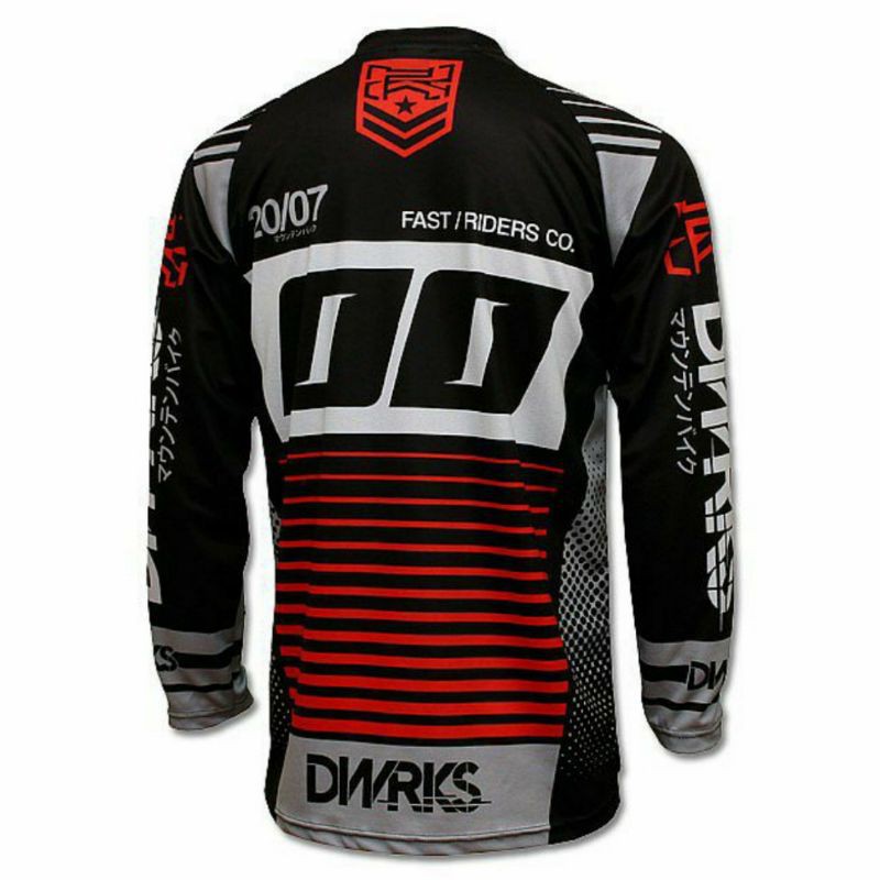 Jersey sepeda Dirtworks MTB, >>Nama & FREE STIKER