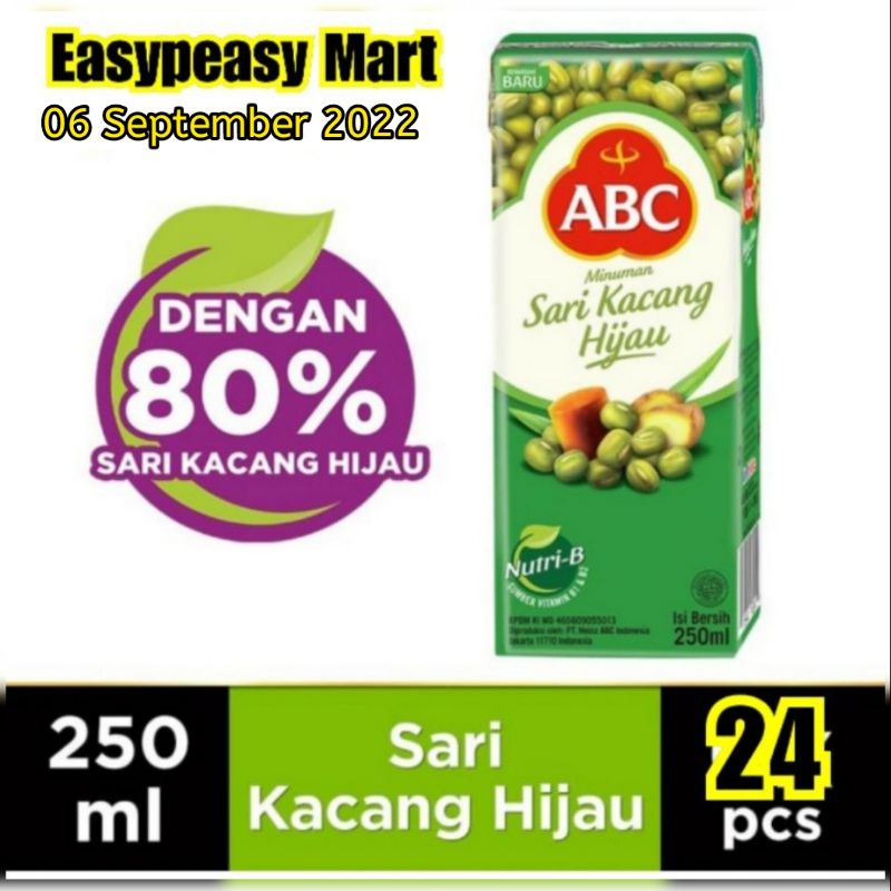 ABC Minuman Sari Kacang Hijau 250 ml - 1 Dus - 24 pcs