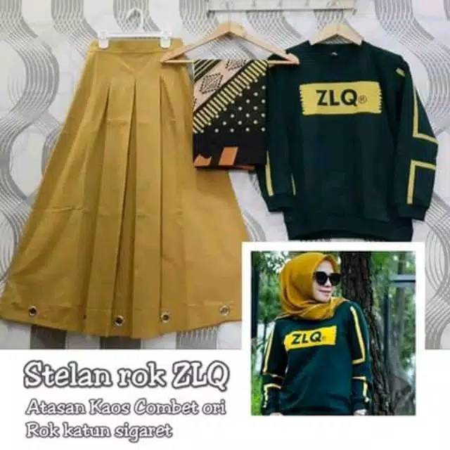 Setelan rok zolaqu