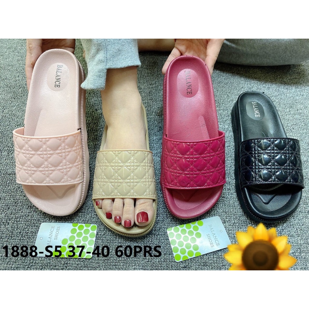 Sandal Karet Jelly Wedges Wanita import Model Terbaru Original Kekinian by AGUNG STYLE Balance 1888-S5