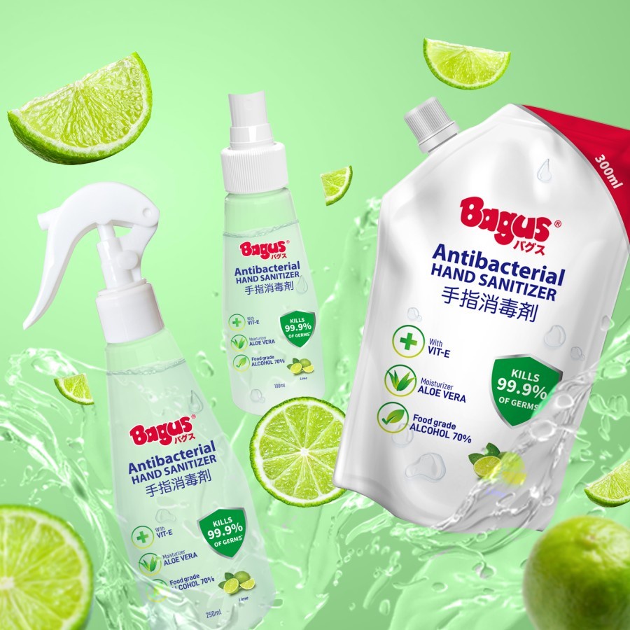 Bagus Antibacterial Spray Hand Sanitizer 250ml Food Grade W-22756